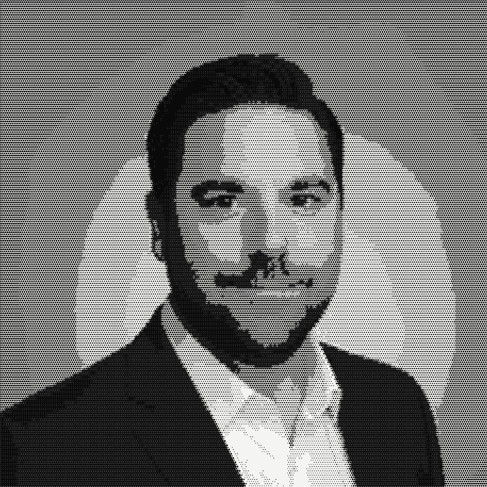 Halftone portrait of Ben Child, founder of Joaltec